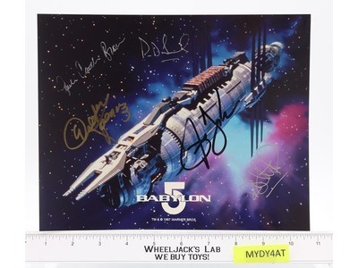 Cast of Babylon 5 AUTOGRAPHED Koenig Jurasik Doyle Brown Downes 8x10 Photo
