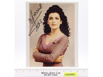 Counselor Deanna Troi Star Trek Marina Sirtis AUTOGRAPHED 8x10 Photograph