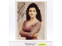 Counselor Deanna Troi Star Trek Marina Sirtis AUTOGRAPHED 8x10 Photograph