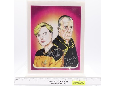 Denise Crosby Jerry Doyle Star Trek/Babylon 5 AUTOGRAPHED 8x10 Artist Print
