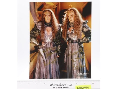 Lursa & B'Etor Duras Sisters Star Trek March/Walsh AUTOGRAPHED 8x10 Photograph