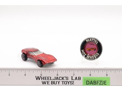 Torero Red w/ White Interior & BUTTON 1968 1969 Hot Wheels Mattel Redline RL
