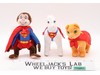 Lot of 3 DC Direct Comic Super Hero Plushies Super Horse, Super Cat, Super Chimp