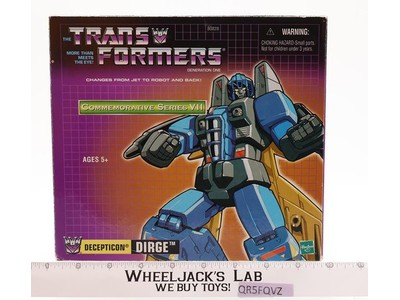Dirge Transformers Commemorative Series Reissue 2003 Hasbro Figure NEW IN BOX