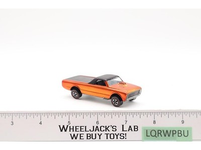 Custom Fleetside Orange Hot Wheels 1967 1968 Mattel Vintage Redline RL