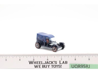 Paddy Wagon Dark Blue W/ Copper Interior 1969 1970 Hot Wheels Mattel Redlines RL