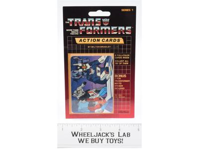 Megatron Sealed Pack Card #132 Transformers Trading Action Cards 1985 G1