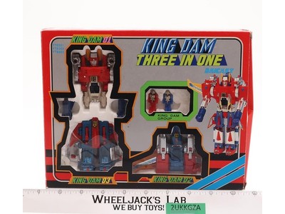 King Dam Three in One Die-Cast Robot Diaclone Diabattles Vintage Action Figure
