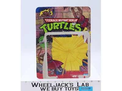 Splinter Cardback Ten Back Unpunched Teenage Mutant Ninja Turtles TMNT 1988
