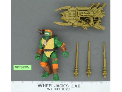 Michaelangelo Camo Bandanna Turtleflage Deluxe Series TMNT 1997 100% Complete