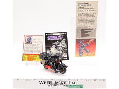 G2 Road Pig Laser Cycles 100% Complete 1994 Hasbro Transformers Figure