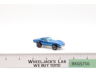Custom Corvette Blue 1967 1968 Hot Wheels Mattel Vintage Redline RL