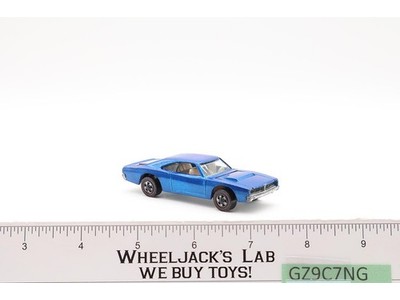 Custom Dodge Charger Blue 1968 1969 Hot Wheels Mattel Vintage Redline RL