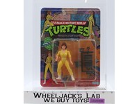 April O'Neil BLUE STRIPES AFA GRADED 80 80/80/85 TMNT 10-Back 1988 Playmates NEW