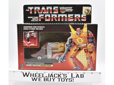 Rodimus Prime MIB 100% Complete 1986 Vintage Action Figure G1 Transformers