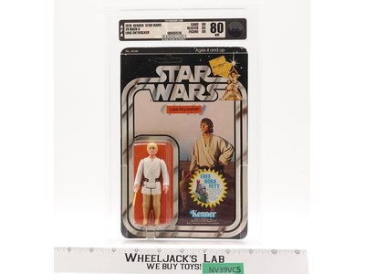 Luke Skywalker Farmboy AFA GRADED 80 80/85/80 20-Back-X Star Wars Kenner NEW