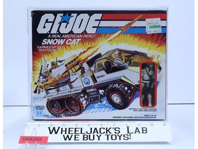 Snow Cat W/Frostbite CAS GRADED 80 80/85/90 GI Joe 1985 Hasbro NEW SEALED