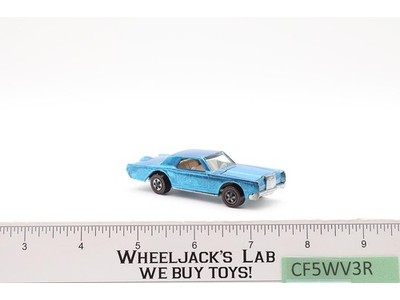 Custom Continental Mark III Light Blue 1969 Redline Hot Wheels Mattel Vintage RL