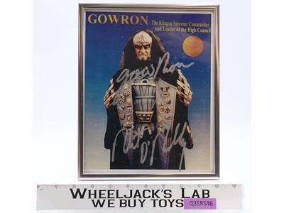 Gowron Star Trek Deep Space 9 Robert O'Reilly AUTOGRAPHED Framed Picture