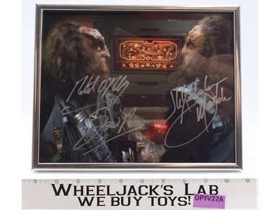 Gowron & Martok Star Trek DS9 Hertzler/O'Reilly AUTOGRAPHED Framed Picture