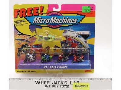 Rally Bikes #31 Scale Miniatures 75030 Micro Machines Galoob 1995 MOSC