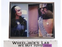 K'Ehleyr / Lt. Worf Star Trek Next Gen Plakson/Dorn AUTOGRAPHED Framed Picture