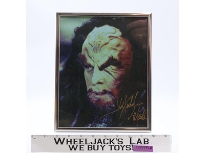 Chancellor Martok Star Trek DS9 J.G. Hertzler AUTOGRAPHED Framed Picture