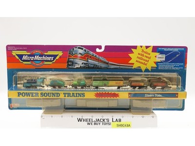 Power Sound Trains Steam Train Micro Machines #6492 1990 Galoob MISB NEW