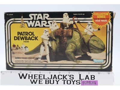 Patrol Dewback 100% Complete W/Box + INSERT Star Wars 1983 Kenner Vehicle