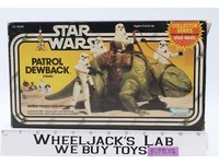 Patrol Dewback 100% Complete W/Box + INSERT Star Wars 1983 Kenner Vehicle