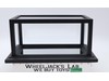 Black Wooden & Glass Display Case With Mirror Bottom 13.5 Long x 8 Wide