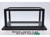 Black Wooden & Glass Display Case With Mirror Bottom 13.5 Long x 8 Wide