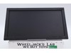 Black Wooden & Glass Display Case With Mirror Bottom 13.5 Long x 8 Wide