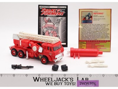 G2 Inferno 100% Complete 1992 Vintage Hasbro Transformers Action Figure