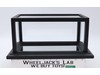 Black Wooden & Glass Display Case With Mirror Bottom 13.5 Long x 8 Wide