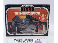 Imperial Tie Interceptor 100% Complete W/ INSERT Star Wars ROTJ 1983 Kenner