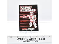 Bumblebee Pretender Action Figure Instruction Book Manual 1988 G1 Transformers