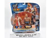 Kurt Angle Rikishi New WWF Famous Scenes Jakks Series 2 King of the Ring Heat