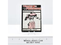 Overdrive Action Figure Instruction Manual Booklet 1985 Hasbro G1 Transformers