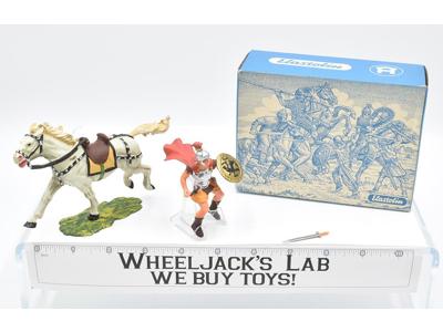 8456 Mounted Cavalry Soldier Roman W Sword Toy Soldiers Elastolin 70MM W/BOX