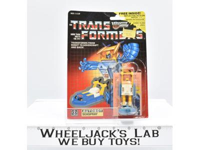 Seaspray W/ BUBBLE 100% Complete Vintage 1985 G1 Transformers Action Figure