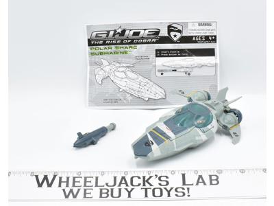Polar Sharc Submarine #2 100% Complete Rise Pursuit Cobra 2009 GI Joe Hasbro