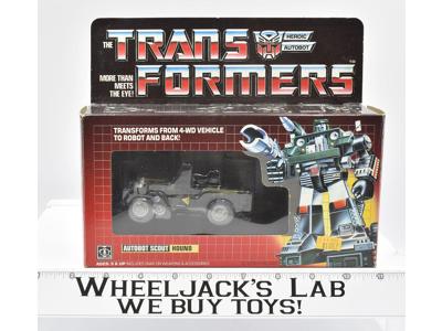 Hound NICE BOX MIB 100% Complete 1984 Vintage Hasbro G1 Transformers