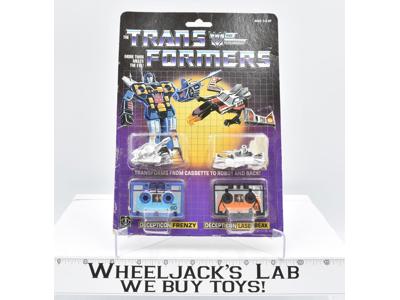 Frenzy &amp; Laserbeak W/ BUBBLE Vintage Hasbro 1984 G1 Transformers Action Figure