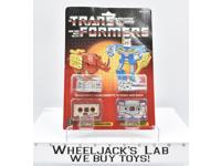 Ramhorn &amp; Eject SILVER NEAR MINT Cardback W BUBBLE Vintage 1986 G1 Transformers