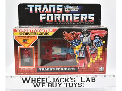 Pointblank MIB NEAR MINT FIGURE Nice BOX Complete 1987 Vintage G1 Transformers