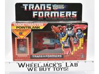 Pointblank MIB NEAR MINT FIGURE Nice BOX Complete 1987 Vintage G1 Transformers