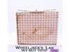 Pink Gingham Plaid Strawberries Ice Cream Vinyl Lunch Box ONLY 1970s Aladdin Vtg