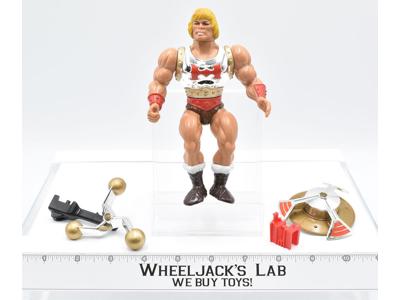 Flying Fists He-man 1986 100% Complete Red Clip MOTU Masters of the Universe