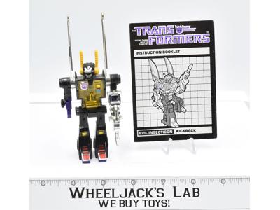 Kickback ~ 100% Complete 1985 Vintage Action Figure G1 Transformers W MANUAL
